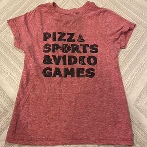 The Original Retro Brand Boys ‘Pizza Sports & Video Games’ T-Shirt